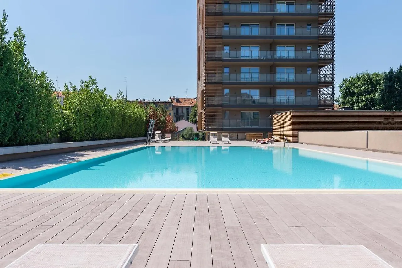 Luxury Flat With Pool Gym Spa Parking - Unit9B Milan Apartment
